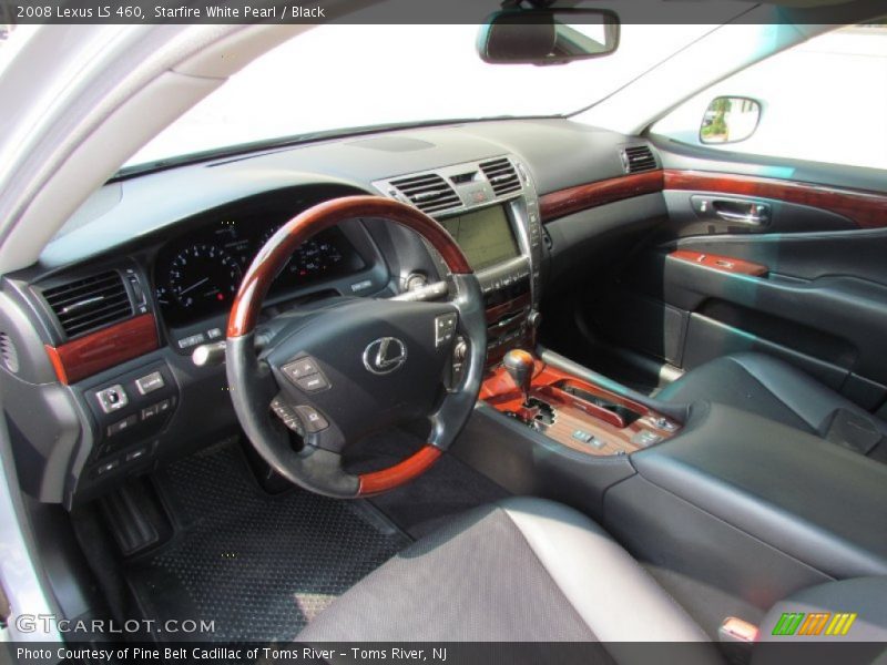 Starfire White Pearl / Black 2008 Lexus LS 460