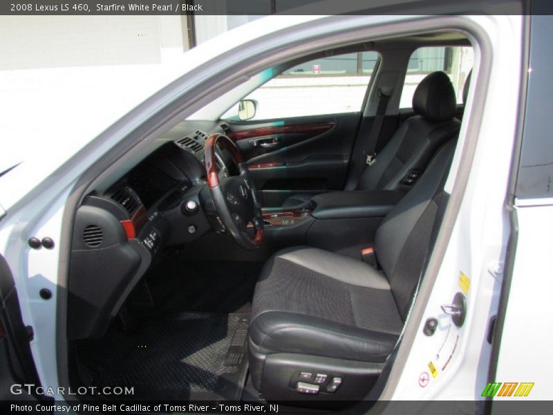 Starfire White Pearl / Black 2008 Lexus LS 460