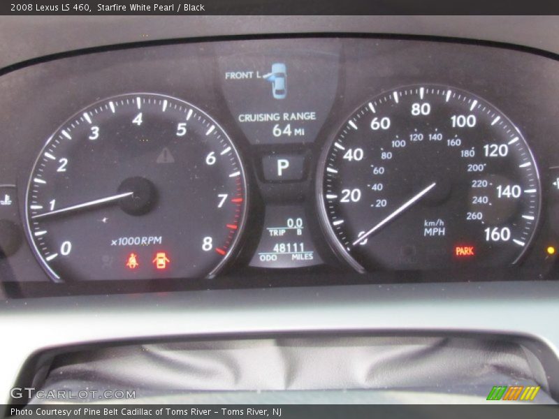 Starfire White Pearl / Black 2008 Lexus LS 460