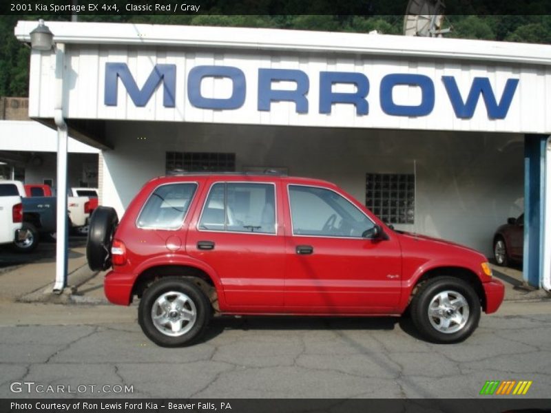 Classic Red / Gray 2001 Kia Sportage EX 4x4