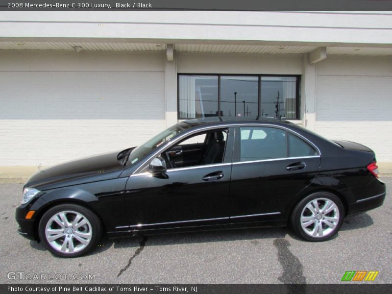 Black / Black 2008 Mercedes-Benz C 300 Luxury