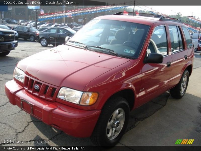 Classic Red / Gray 2001 Kia Sportage EX 4x4