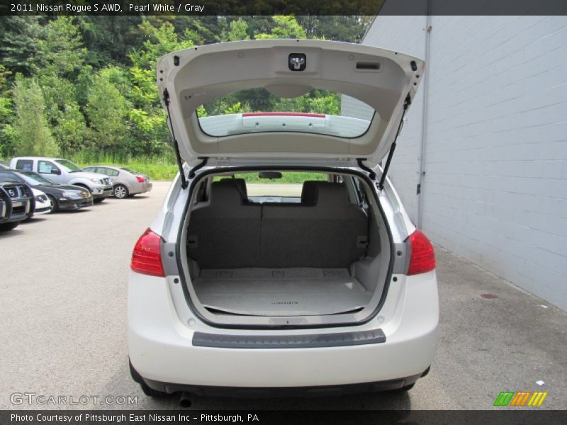 Pearl White / Gray 2011 Nissan Rogue S AWD