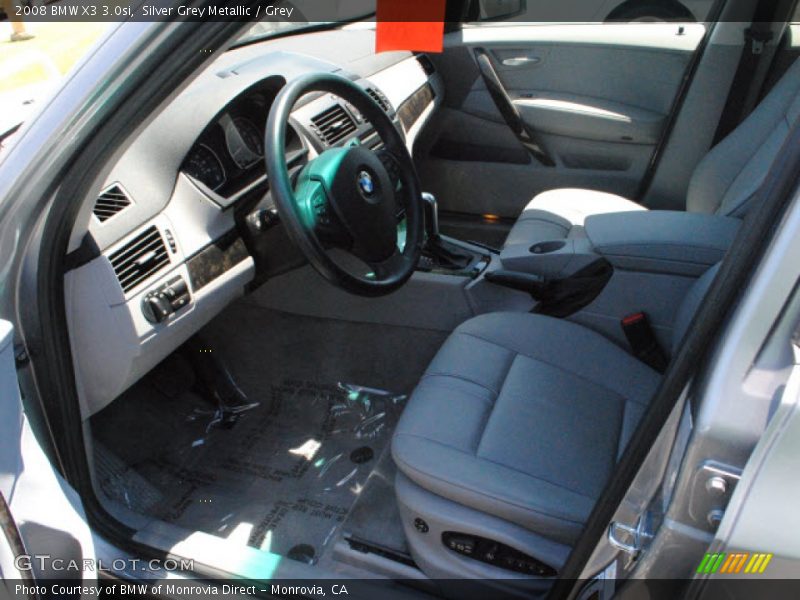Silver Grey Metallic / Grey 2008 BMW X3 3.0si