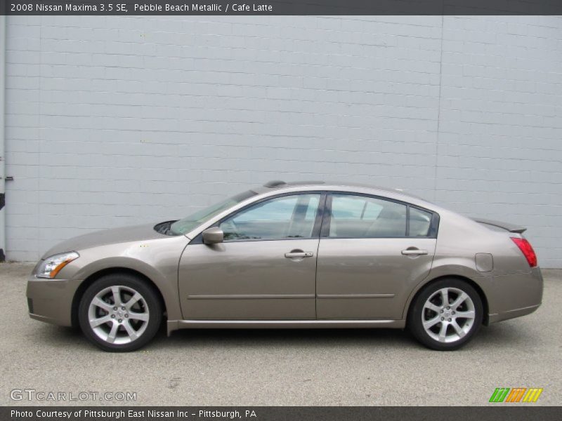 Pebble Beach Metallic / Cafe Latte 2008 Nissan Maxima 3.5 SE