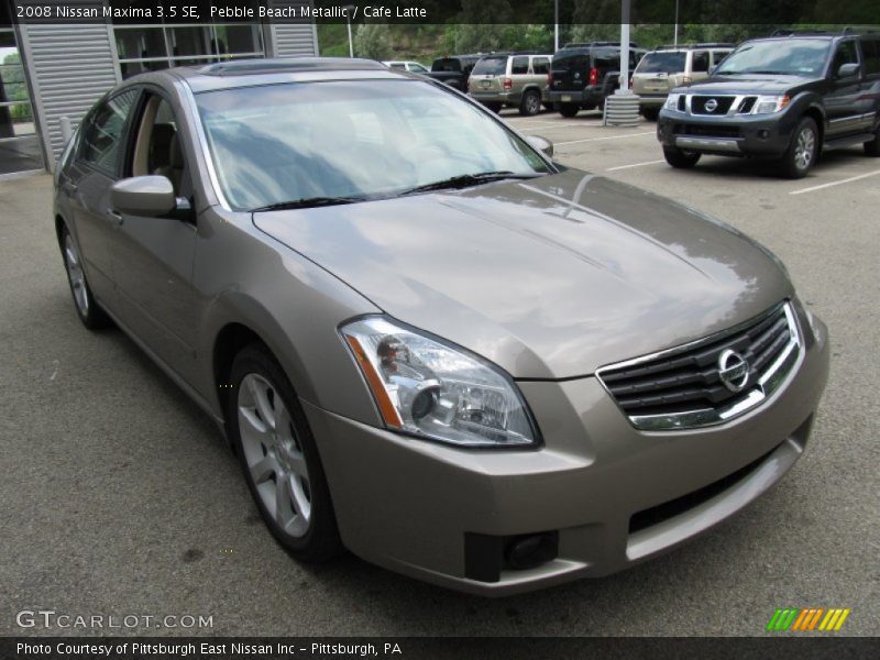 Pebble Beach Metallic / Cafe Latte 2008 Nissan Maxima 3.5 SE