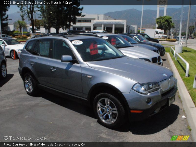 Silver Grey Metallic / Grey 2008 BMW X3 3.0si