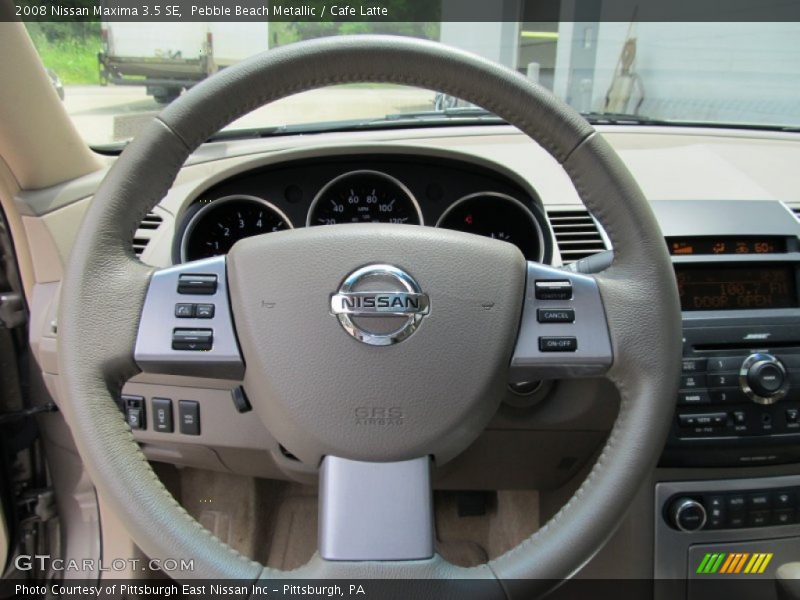 Pebble Beach Metallic / Cafe Latte 2008 Nissan Maxima 3.5 SE