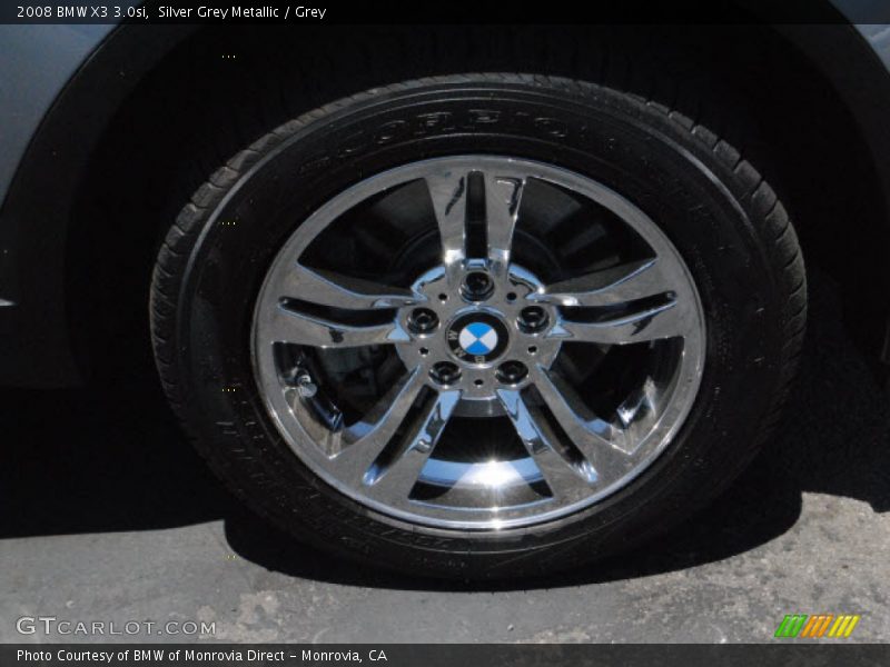Silver Grey Metallic / Grey 2008 BMW X3 3.0si