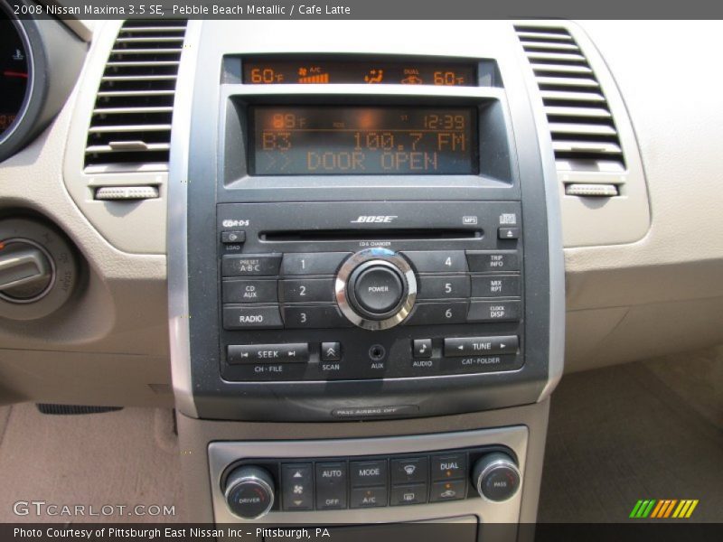 Pebble Beach Metallic / Cafe Latte 2008 Nissan Maxima 3.5 SE