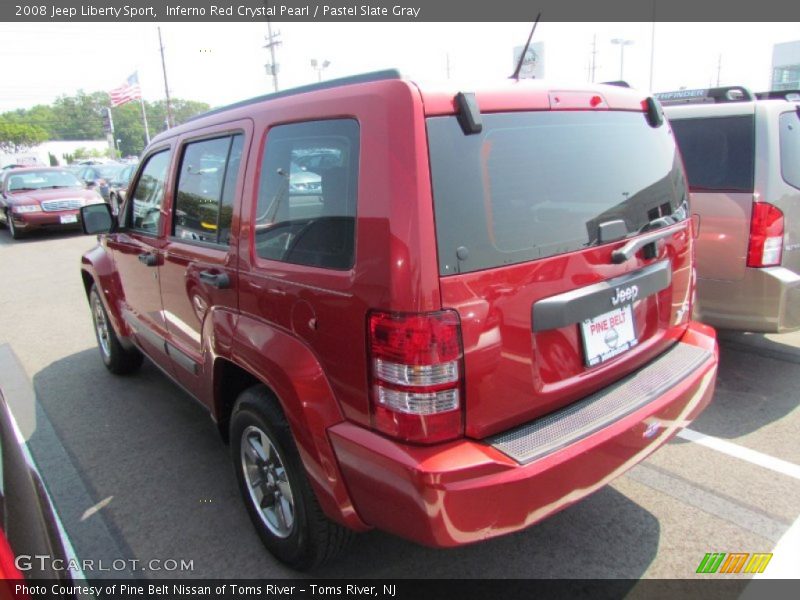 Inferno Red Crystal Pearl / Pastel Slate Gray 2008 Jeep Liberty Sport