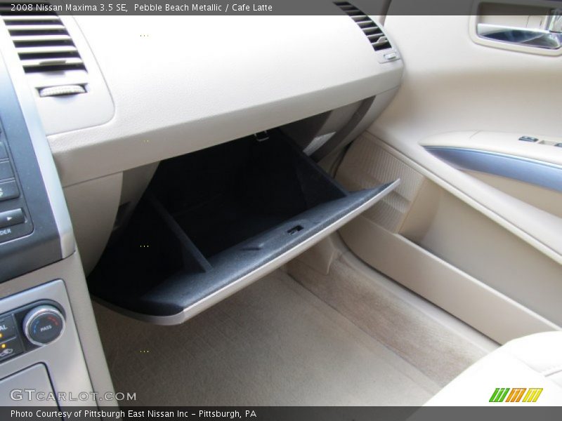 Pebble Beach Metallic / Cafe Latte 2008 Nissan Maxima 3.5 SE
