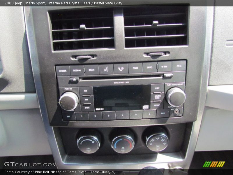 Inferno Red Crystal Pearl / Pastel Slate Gray 2008 Jeep Liberty Sport