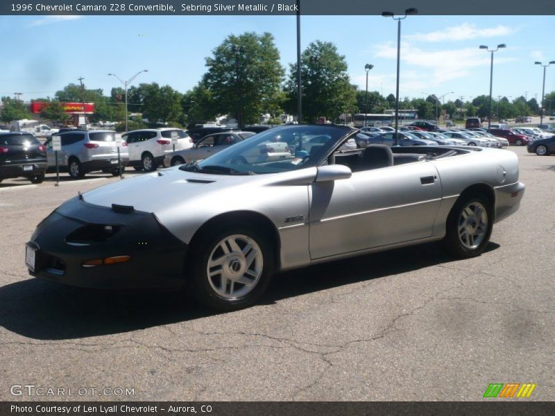 Sebring Silver Metallic / Black 1996 Chevrolet Camaro Z28 Convertible
