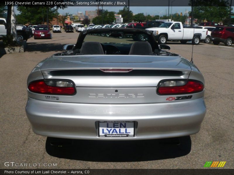 Sebring Silver Metallic / Black 1996 Chevrolet Camaro Z28 Convertible