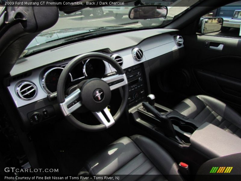 Dark Charcoal Interior - 2009 Mustang GT Premium Convertible 