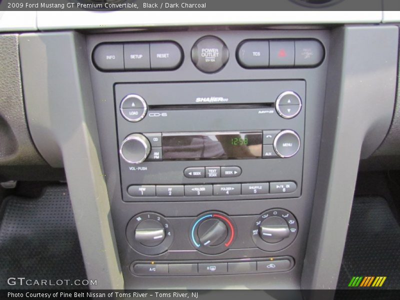 Controls of 2009 Mustang GT Premium Convertible