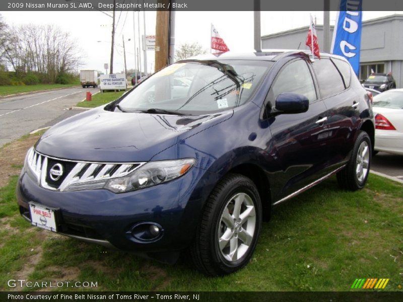 Deep Sapphire Metallic / Black 2009 Nissan Murano SL AWD