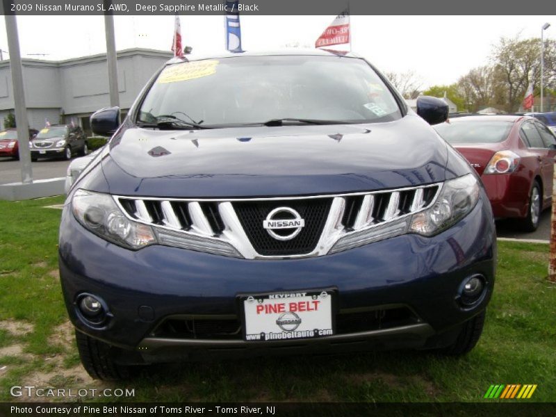 Deep Sapphire Metallic / Black 2009 Nissan Murano SL AWD