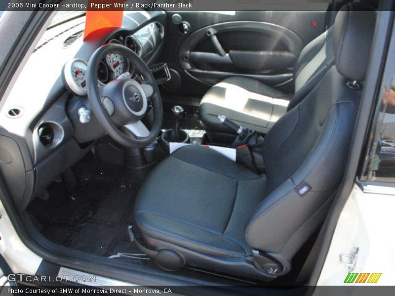 Pepper White / Black/Panther Black 2006 Mini Cooper Hardtop