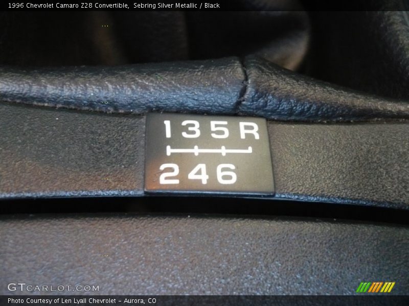  1996 Camaro Z28 Convertible 6 Speed Manual Shifter