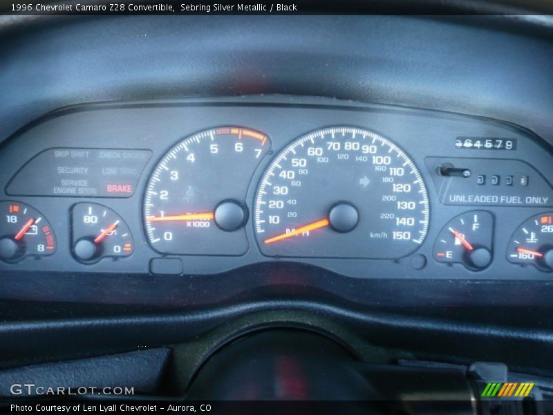  1996 Camaro Z28 Convertible Z28 Convertible Gauges