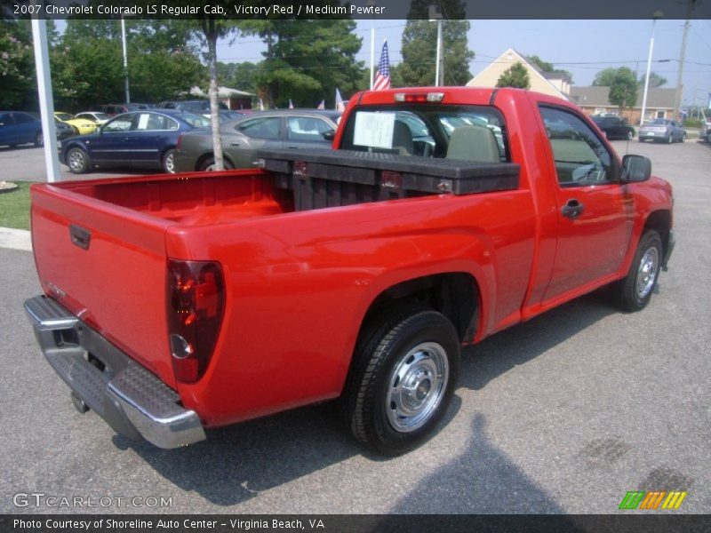 Victory Red / Medium Pewter 2007 Chevrolet Colorado LS Regular Cab