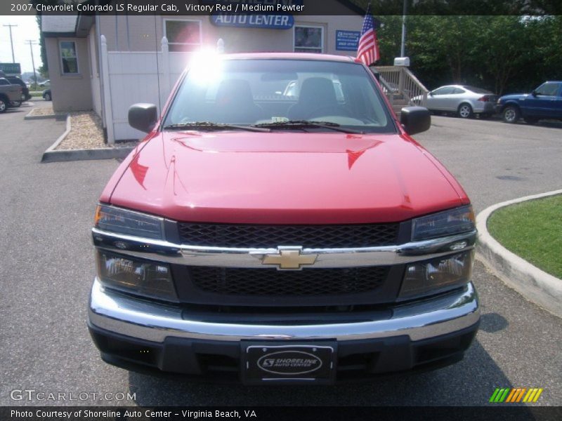 Victory Red / Medium Pewter 2007 Chevrolet Colorado LS Regular Cab