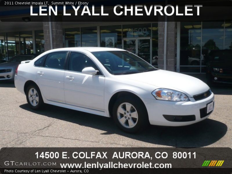Summit White / Ebony 2011 Chevrolet Impala LT