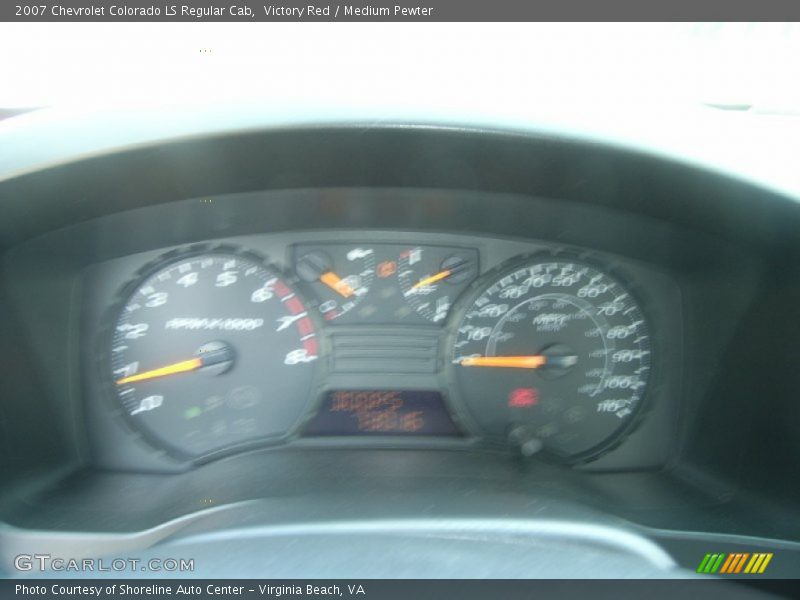 Victory Red / Medium Pewter 2007 Chevrolet Colorado LS Regular Cab