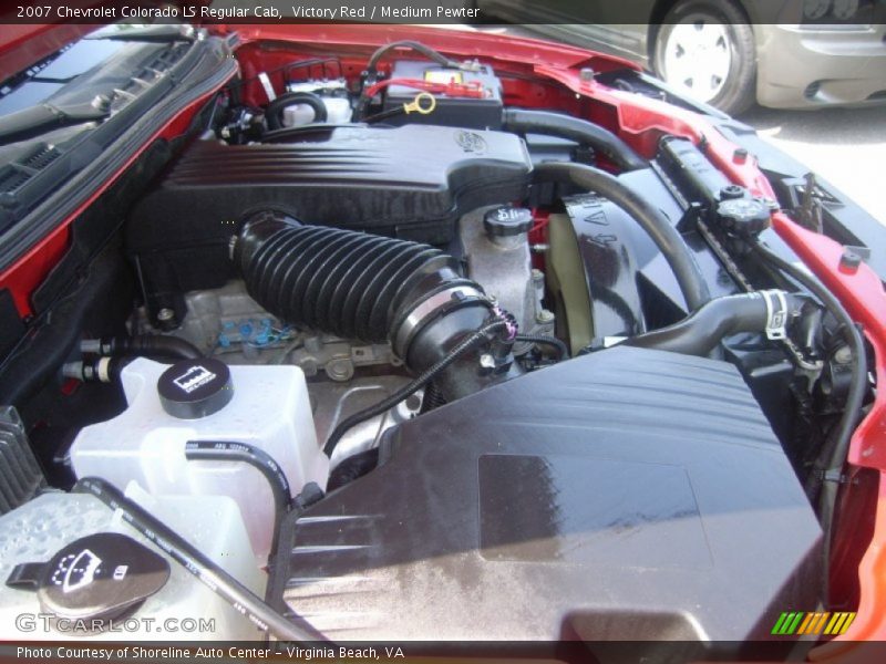 Victory Red / Medium Pewter 2007 Chevrolet Colorado LS Regular Cab