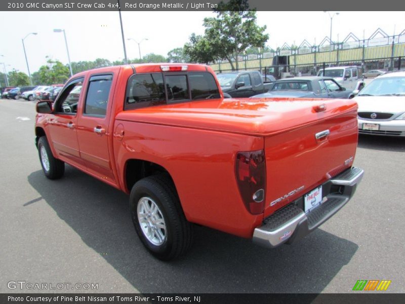 Red Orange Metallic / Light Tan 2010 GMC Canyon SLT Crew Cab 4x4