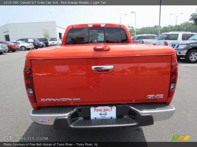 Red Orange Metallic / Light Tan 2010 GMC Canyon SLT Crew Cab 4x4