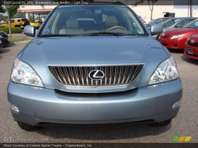 Breakwater Blue Metallic / Light Gray 2007 Lexus RX 350