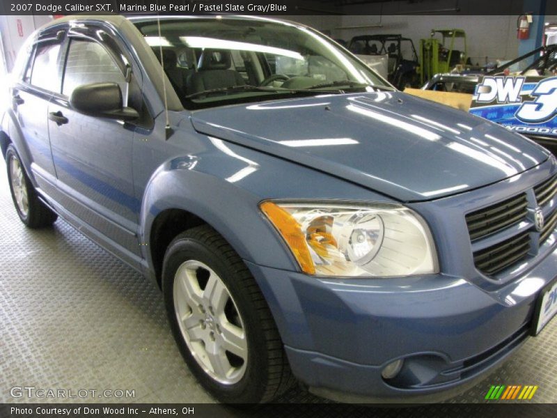 Marine Blue Pearl / Pastel Slate Gray/Blue 2007 Dodge Caliber SXT