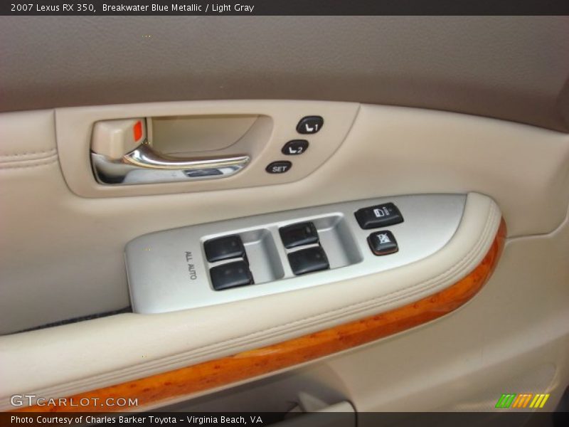 Breakwater Blue Metallic / Light Gray 2007 Lexus RX 350