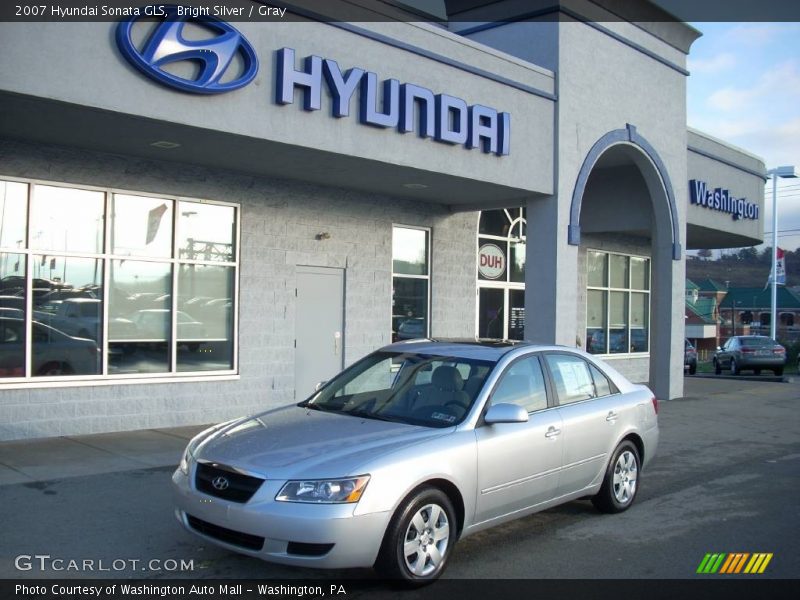 Bright Silver / Gray 2007 Hyundai Sonata GLS