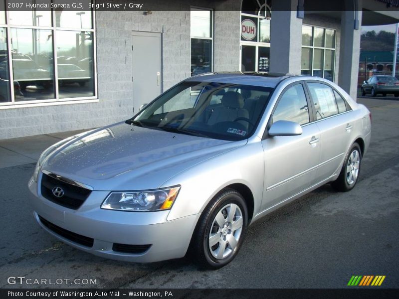 Bright Silver / Gray 2007 Hyundai Sonata GLS
