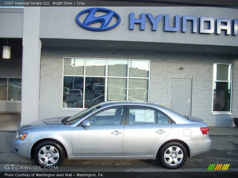Bright Silver / Gray 2007 Hyundai Sonata GLS