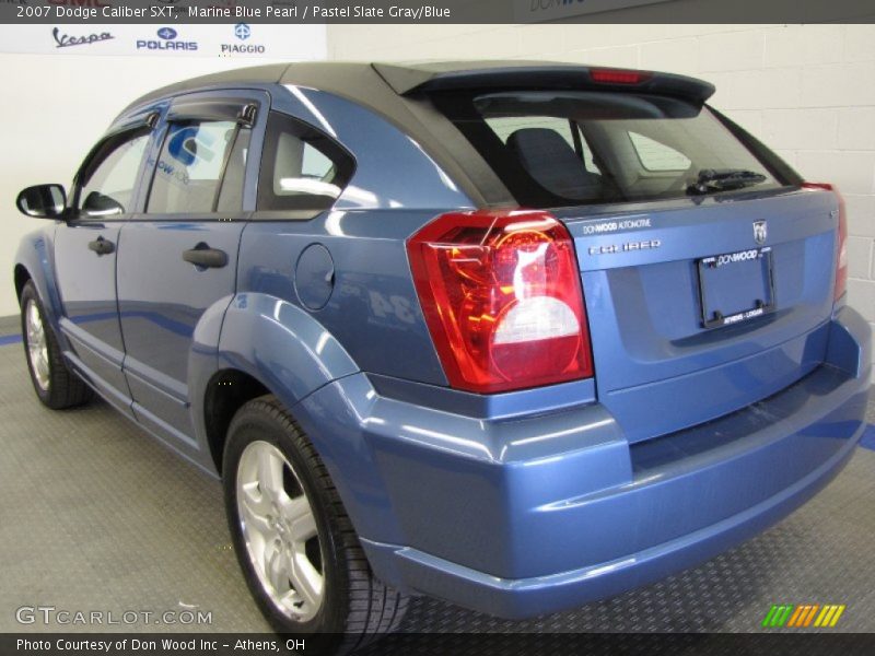Marine Blue Pearl / Pastel Slate Gray/Blue 2007 Dodge Caliber SXT