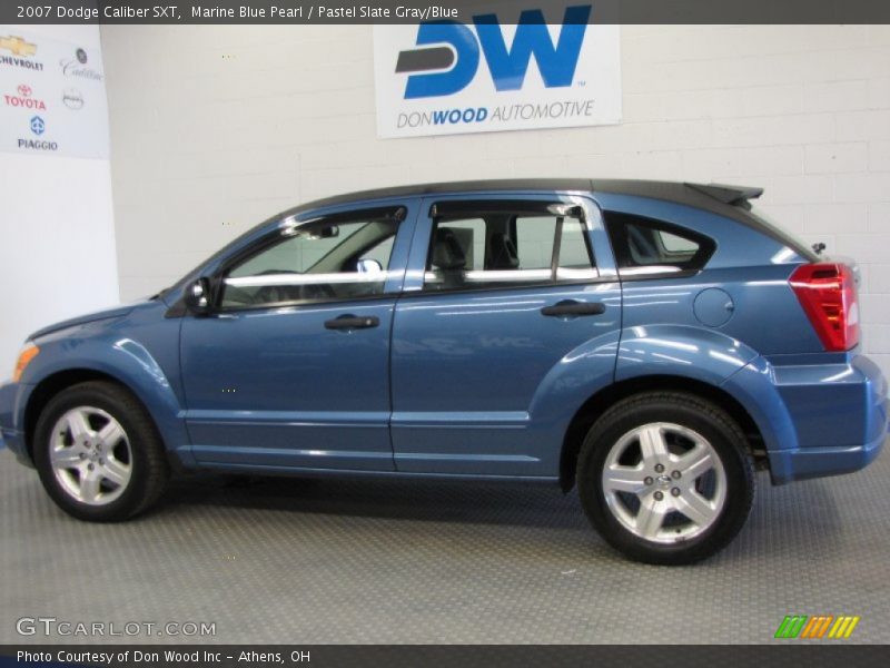 Marine Blue Pearl / Pastel Slate Gray/Blue 2007 Dodge Caliber SXT