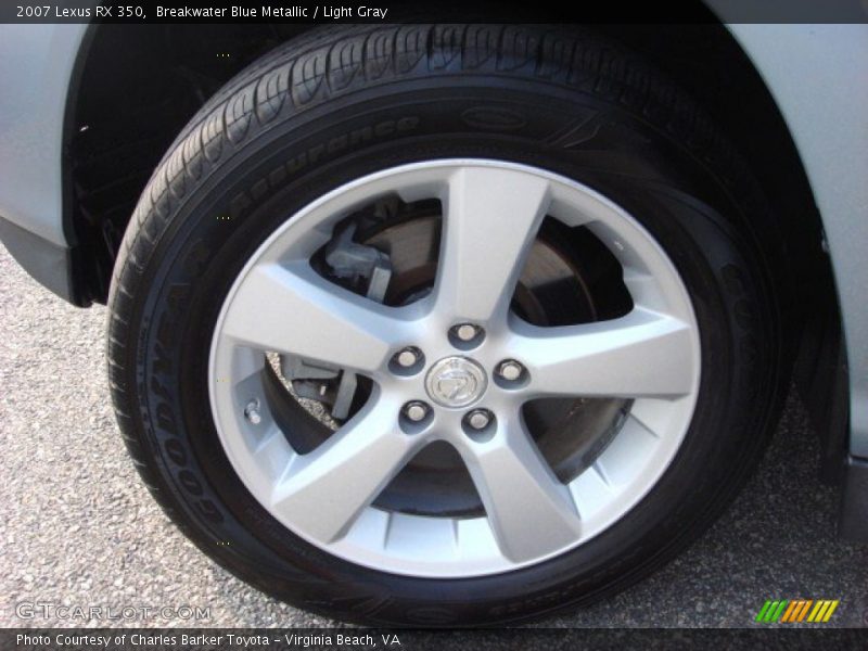 Breakwater Blue Metallic / Light Gray 2007 Lexus RX 350