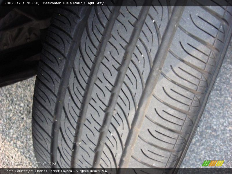 Breakwater Blue Metallic / Light Gray 2007 Lexus RX 350