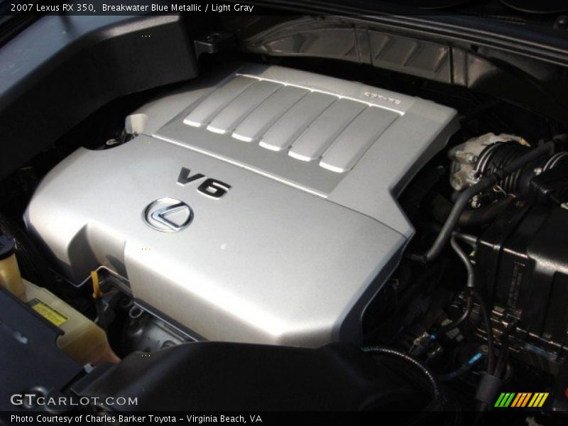 Breakwater Blue Metallic / Light Gray 2007 Lexus RX 350
