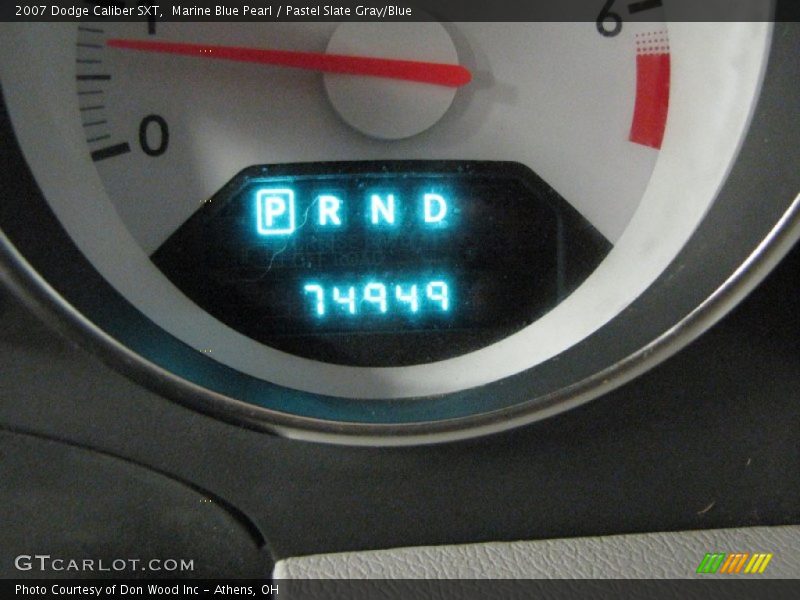 Marine Blue Pearl / Pastel Slate Gray/Blue 2007 Dodge Caliber SXT