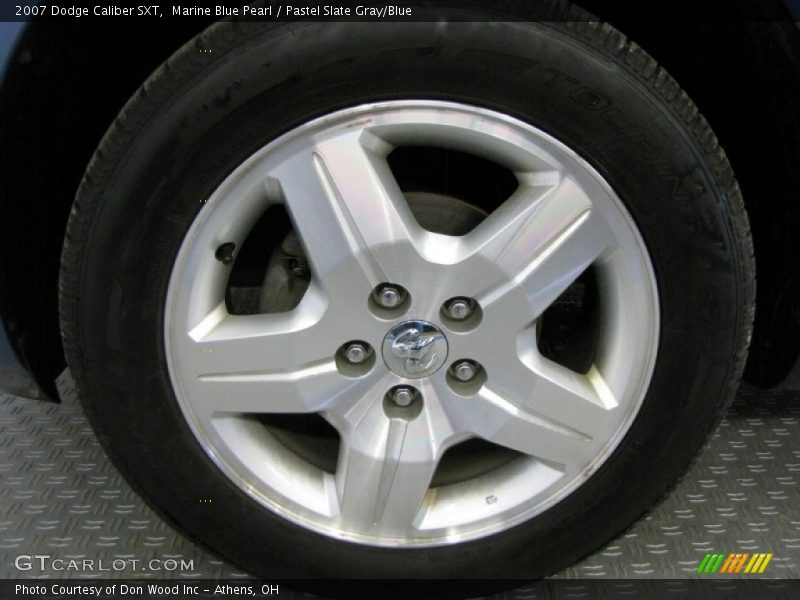 Marine Blue Pearl / Pastel Slate Gray/Blue 2007 Dodge Caliber SXT