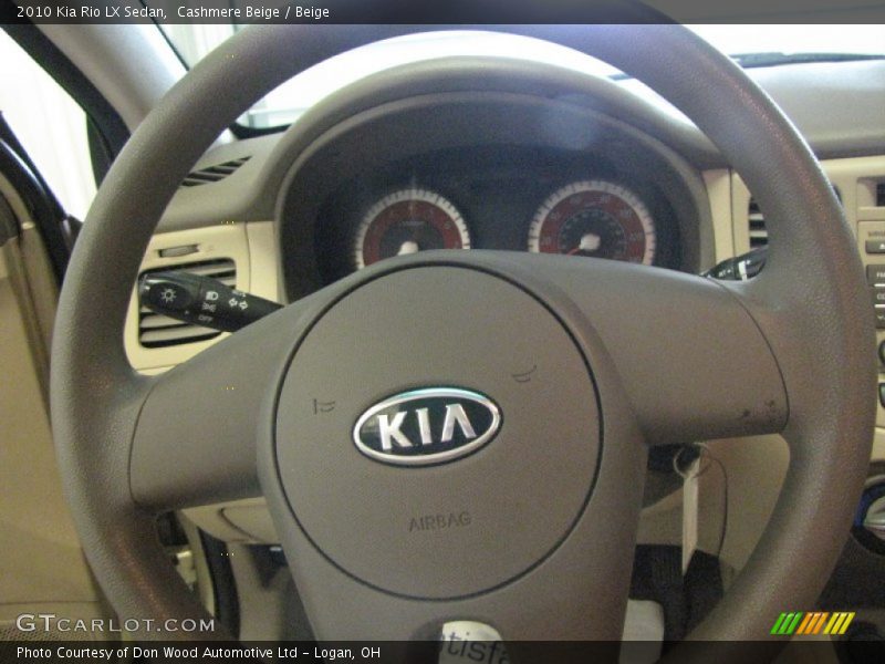 Cashmere Beige / Beige 2010 Kia Rio LX Sedan