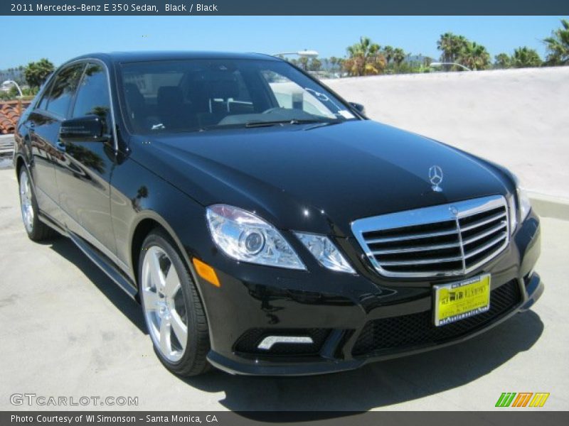 Black / Black 2011 Mercedes-Benz E 350 Sedan
