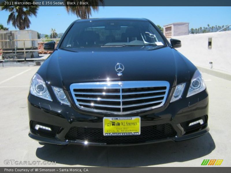 Black / Black 2011 Mercedes-Benz E 350 Sedan