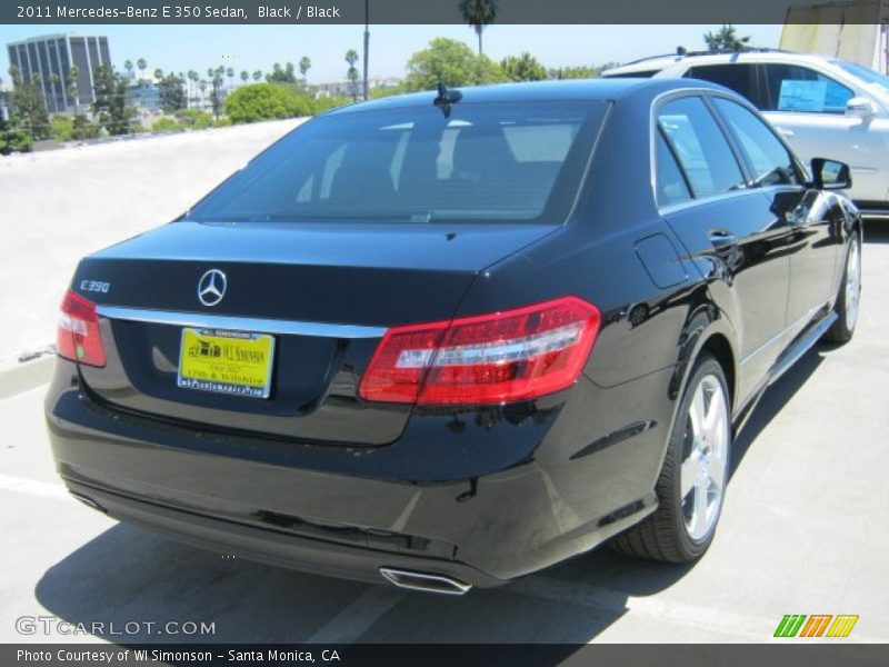 Black / Black 2011 Mercedes-Benz E 350 Sedan